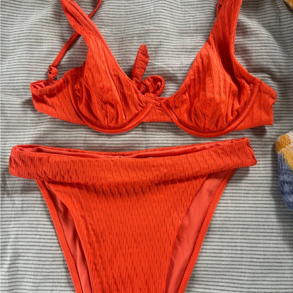 Vibrant Orange Bikini Set